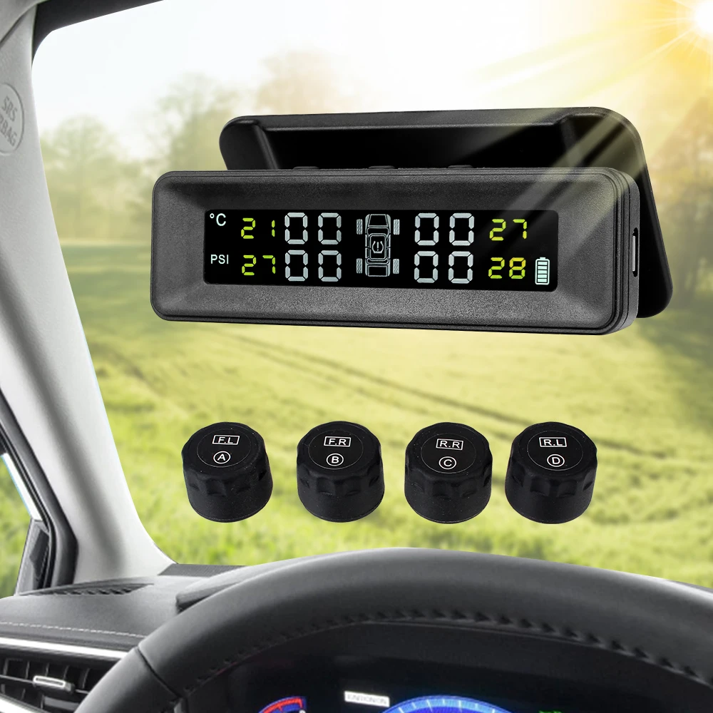 Система контроля давления в шинах Smart Car Digital TMPS сигнализация утечки воздуха на