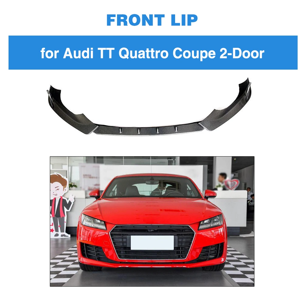 Передний бампер для губ Audi TT стандартный бампер- передний бампер для губ разветвители углеродного волокна