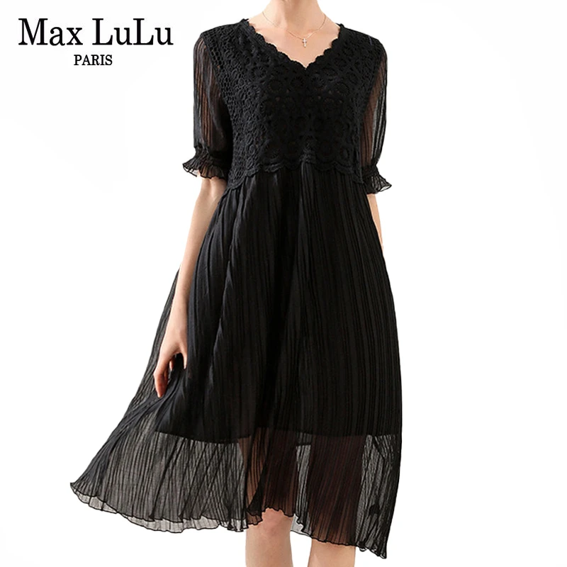 Max LuLu 2020 Европейский стиль летние модные женские повседневные Элегантные платья