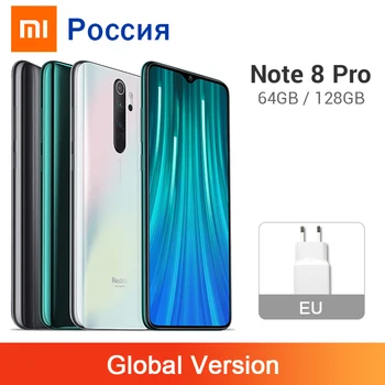 

Global Version Xiaomi Redmi Note 8 Pro 6GB 64GB / 128GB 64MP Quad Rear Camera Smartphone NFC 4500mAh Helio G90T Mobile Phone