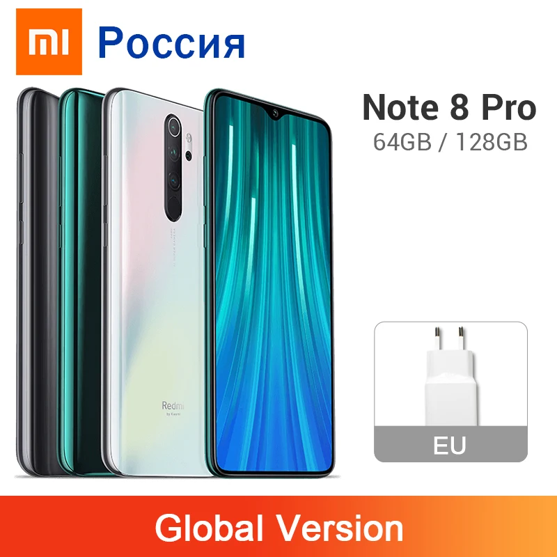 Смартфон Xiaomi Redmi Note 8 Pro 6 + 64/128 ГБ 4 камеры 64 мп NFC 4500 мАч|Смартфоны| |
