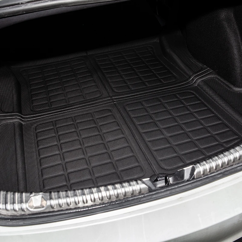 US $66.74 vxvb New For Tesla Model 3 2021 Accessories Car Trunk Model Three Mat Rear Cargo Tray Trunk Waterproof Protective Pads Accessory