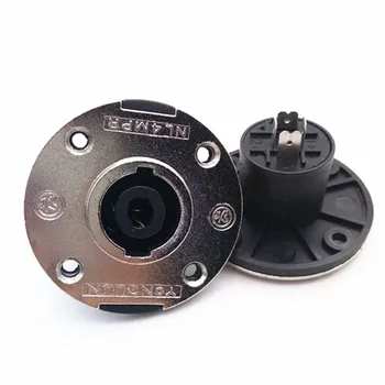 

10pcs 4Pin XLR Female Chassis Socket Panel Mount Adapter Connector Round Professional Speaker Interface