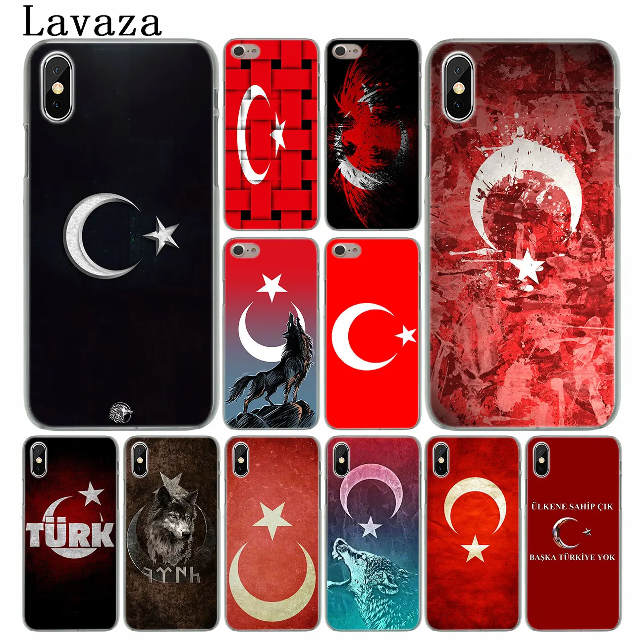 

Lavaza Turkey Flag Hard Phone Case for iPhone XR XS X 11 Pro Max 10 7 8 6 6S 5 5S SE 4S 4 Cover