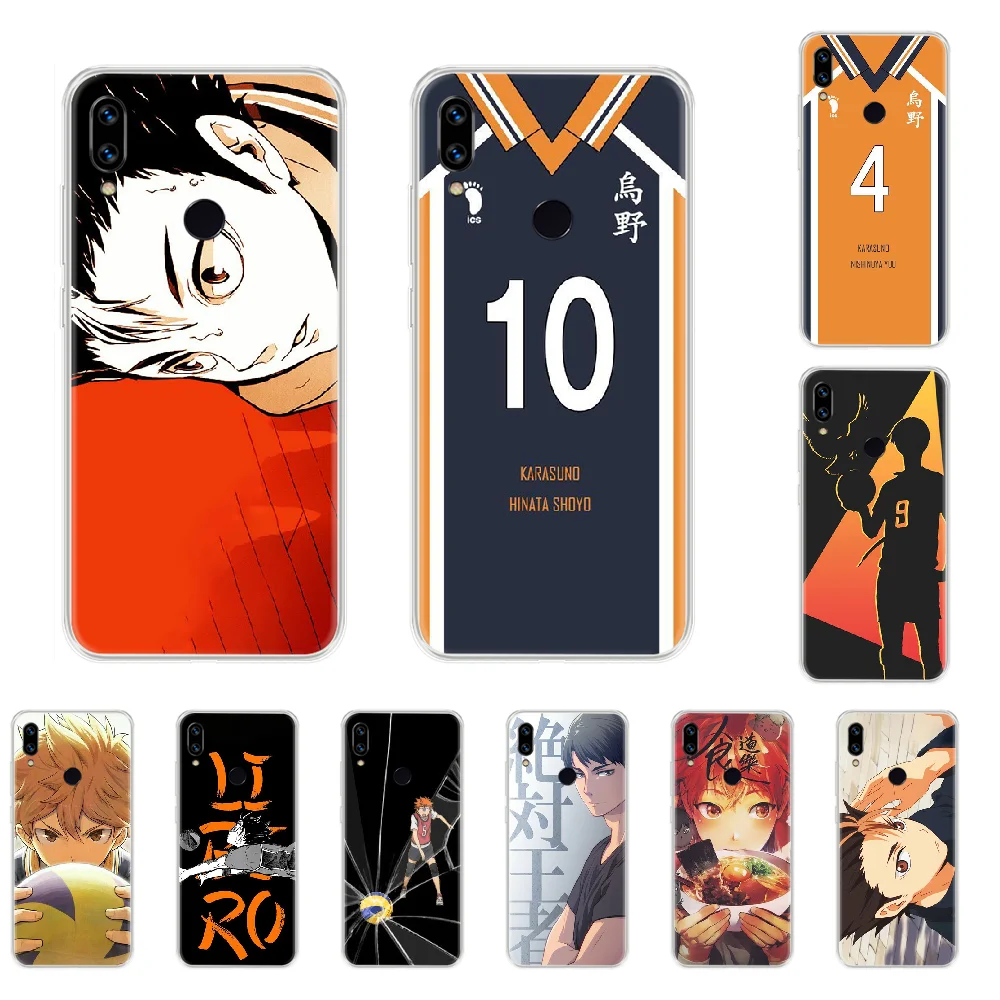 Мягкий чехол для телефона с японской анимацией Haikyuu на заказ Xiaomi Redmi 2 3 4x5 5a 6 7 8 8T pro