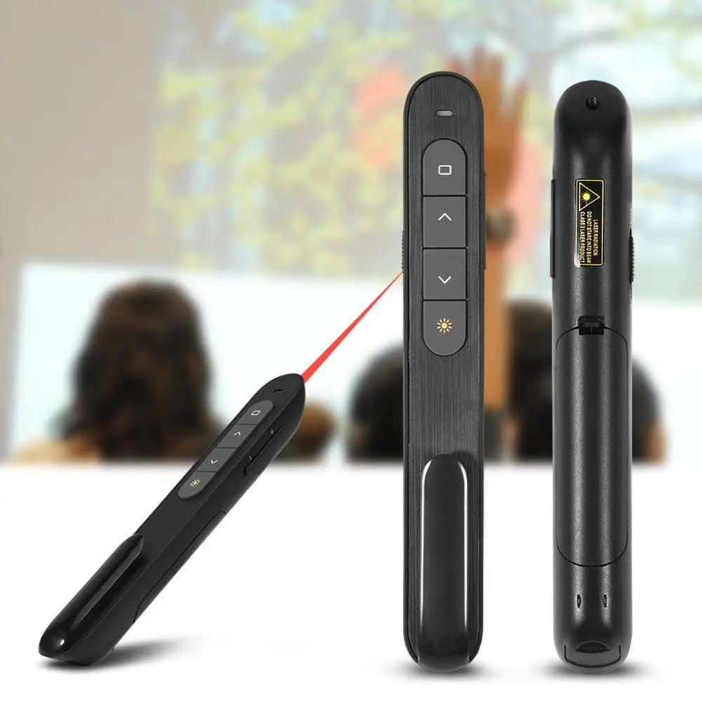 РЧ пульт дистанционного управления 2,4 ГГц беспроводной мини USB PowerPoint PPT Презентация указка ручка-пульт с USB Приемником Прямая поставка