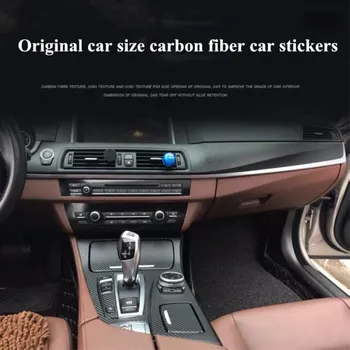 

CAR Carbon fiber sticker 2011-2019 For BMW 5 Series E60 E70 E61G30 G38 Central control Gear Shift Panel Stickers Trim