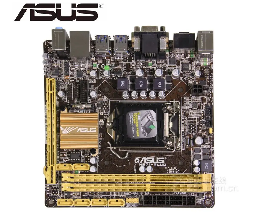 Оригинальная настольная Материнская плата ASUS H87I PLUS материнская LGA 1150 DDR3 USB3 0 SATA3 PCI