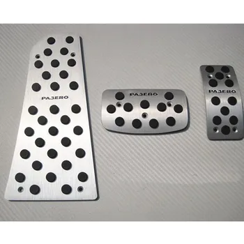 

Fuel Brake Foot Rest At And Mt Pedal Plate Non Slip Accelerator Pad Sticker For Mitsubishi Pajero/pajero Sport Car-styling