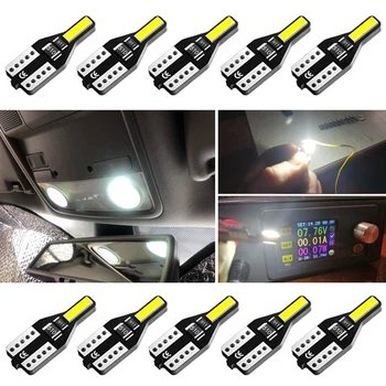 

10Pcs T10 W5W Bulb For LADA Patriot Priora Samzra Kalina Largus LED Canbus Car Lights Reading Lamp Xenon 194 168 Interior Light