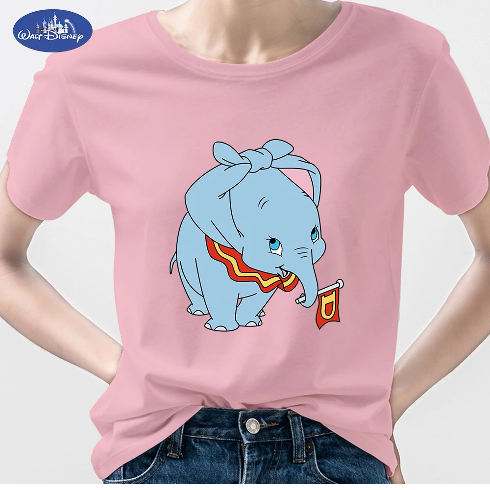 女性用ディズニーtシャツ ダンボ ブランド服 スペイン人気の女の子 90年代の美学 特大の原宿ロパ Tシャツ Aliexpress