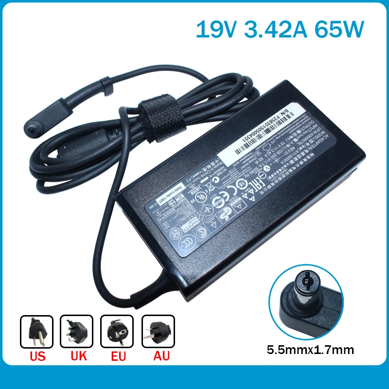 Зарядное устройство для ноутбука ACER Gateway MS2285 MS2274 NV78 CPA09-A065N1 A065R035L | Компьютеры и