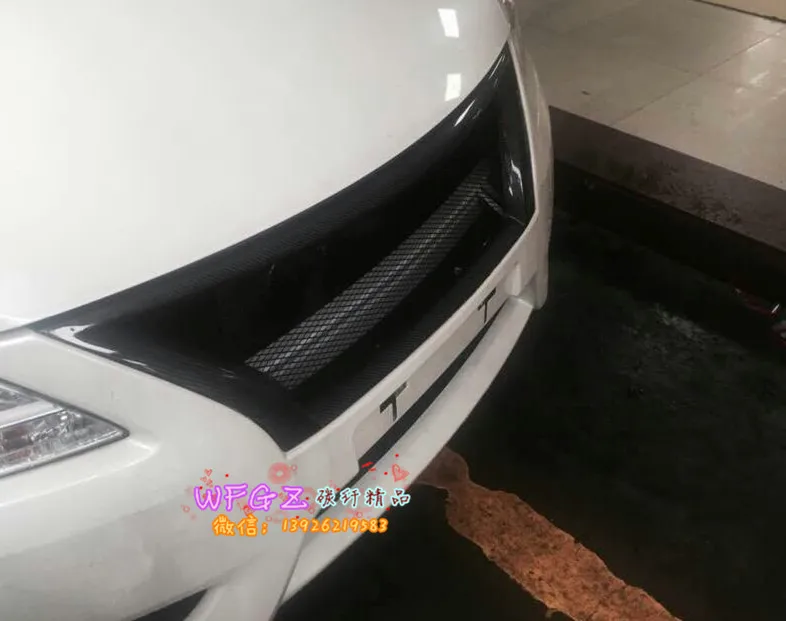 Подходит для Nissan SYLPHY 12 14 карбоновый автомобильный гриль высокого качества Материал: углеродное волокно Преимущества: высокое качество, мода