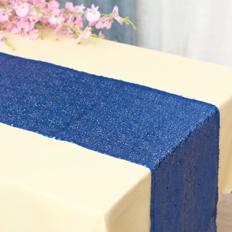 Royal Blue WedFavor блестящая подвеска золотистого и серебристого цвета, блестящая настольная дорожка с блестками, блестящая настольная дорожка для свадебного банкета, вечерние украшения для мероприятий - Цвет: Royal Blue