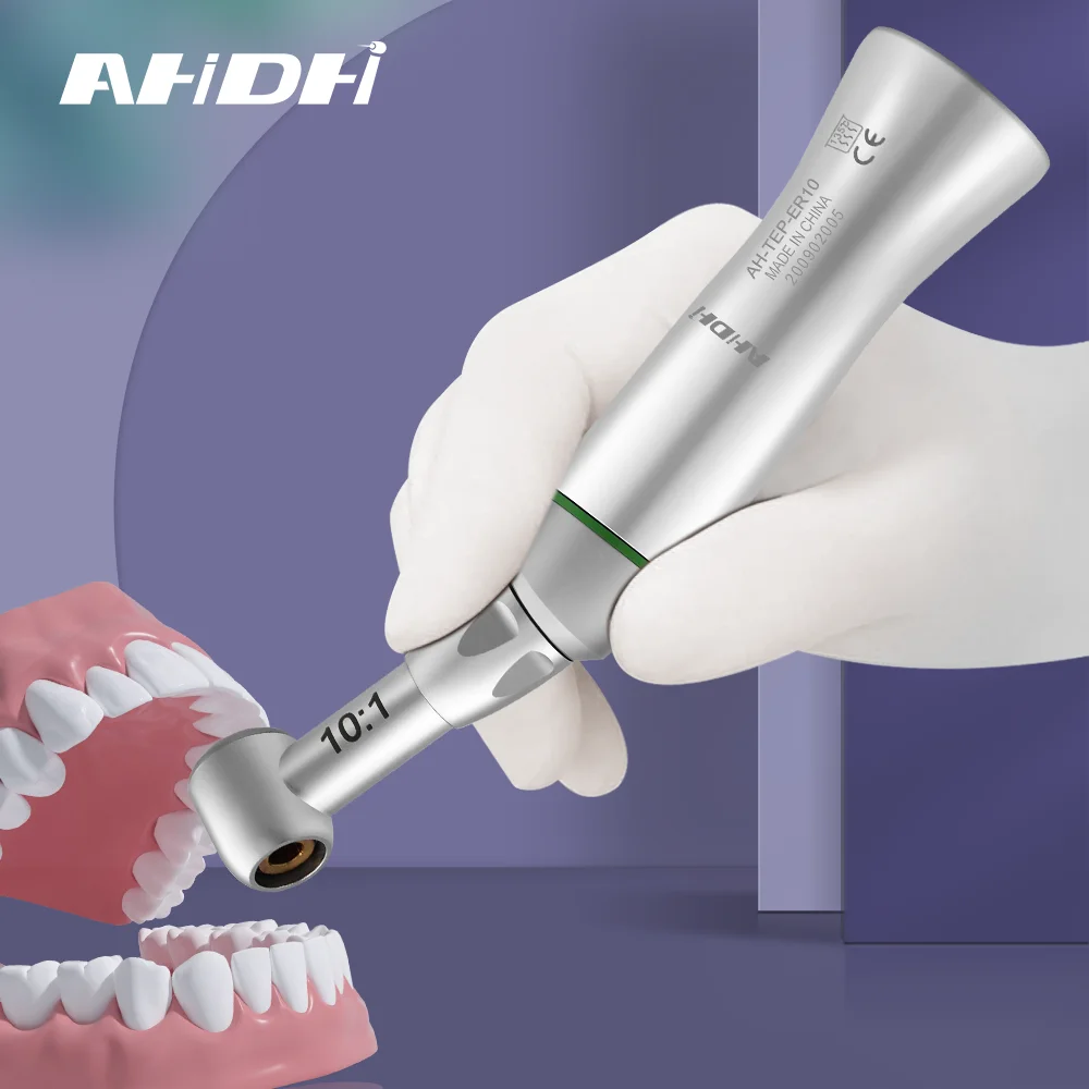 TEP-ER10 Dental Lab 60 ° поворот ручных файлов Зажимной патрон с кнопкой 10:1