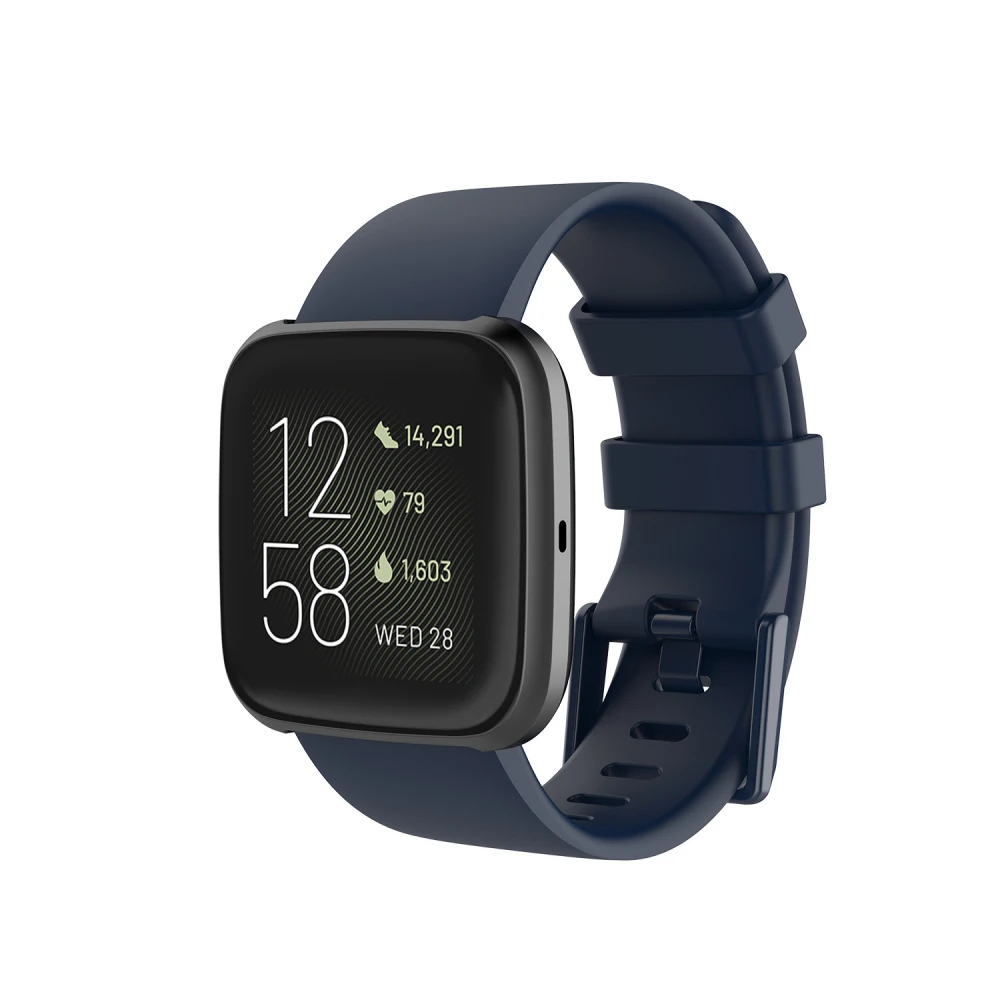 Мягкий силиконовый спортивный ремешок для Fitbit Versa 2/Versa Lite, резиновый ремешок для часов, смарт-ремешок для fitbit versa/2, браслет