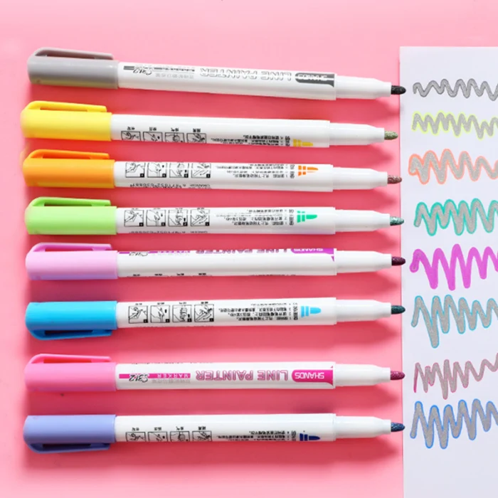 colorido canetas marcador caligrafia pintura presentes escrita