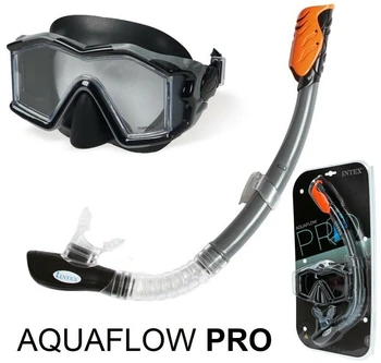 Juego de respirador y gafas buceo, máscara de esnórquel Intex, 55961 "Aqua Pro"