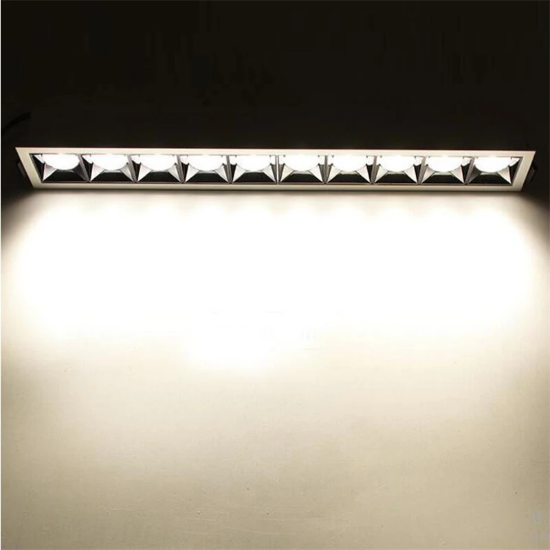 

10 Head 40W Led Light Bar For Boardroom Commerce Office Modern Fashion Line Lamp indoor Lighting Ceiling Down Light