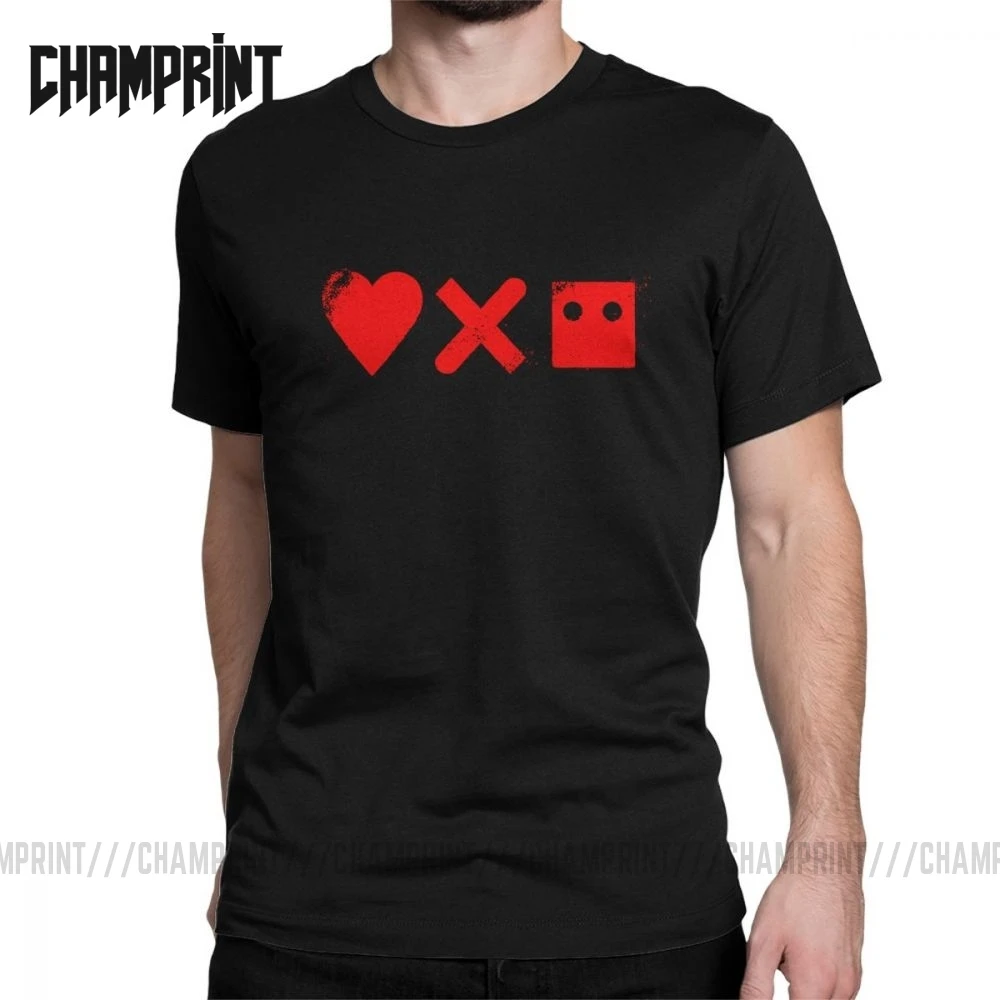 Men Love Death Robots T Shirt 100% Cotton Clothing Vintage Short Sleeve Round Collar Tee Gift Idea T-Shirts Plus Size | Мужская одежда