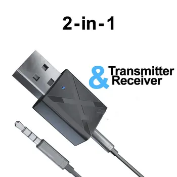 

USB Bluetooth 5.0 Transmitter Receiver TV Speaker Earphone Mini Car Music Bluetooth Transmit 3.5mm AUX Stereo Wireless Adapter