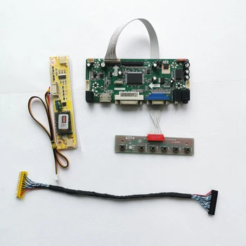 

For N170C1 N170C3 N170C4 17" LVDS 30-Pin with Inverter 2CCFL HDMI+VGA+DVI 1440*900 M.NT68676 LCD display controller card DIY kit