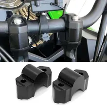 Motorcycle Handlebar Riser Height Adapter for Kawasaki Versys 1000-ON Aluminum Black