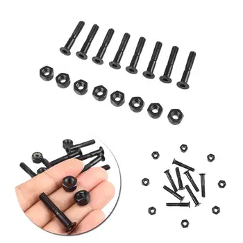 

8pcs/lot 29mm Skateboard Hardware Metal Nails Bolt Screws Kit Set Black