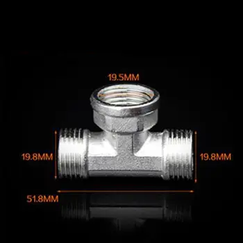 

Tee Type 3 Way 201 Stainless Steel Tube Pipe Fitting Connector 1/2" Male to 1/2" female to 1/2" Male BSP Thread