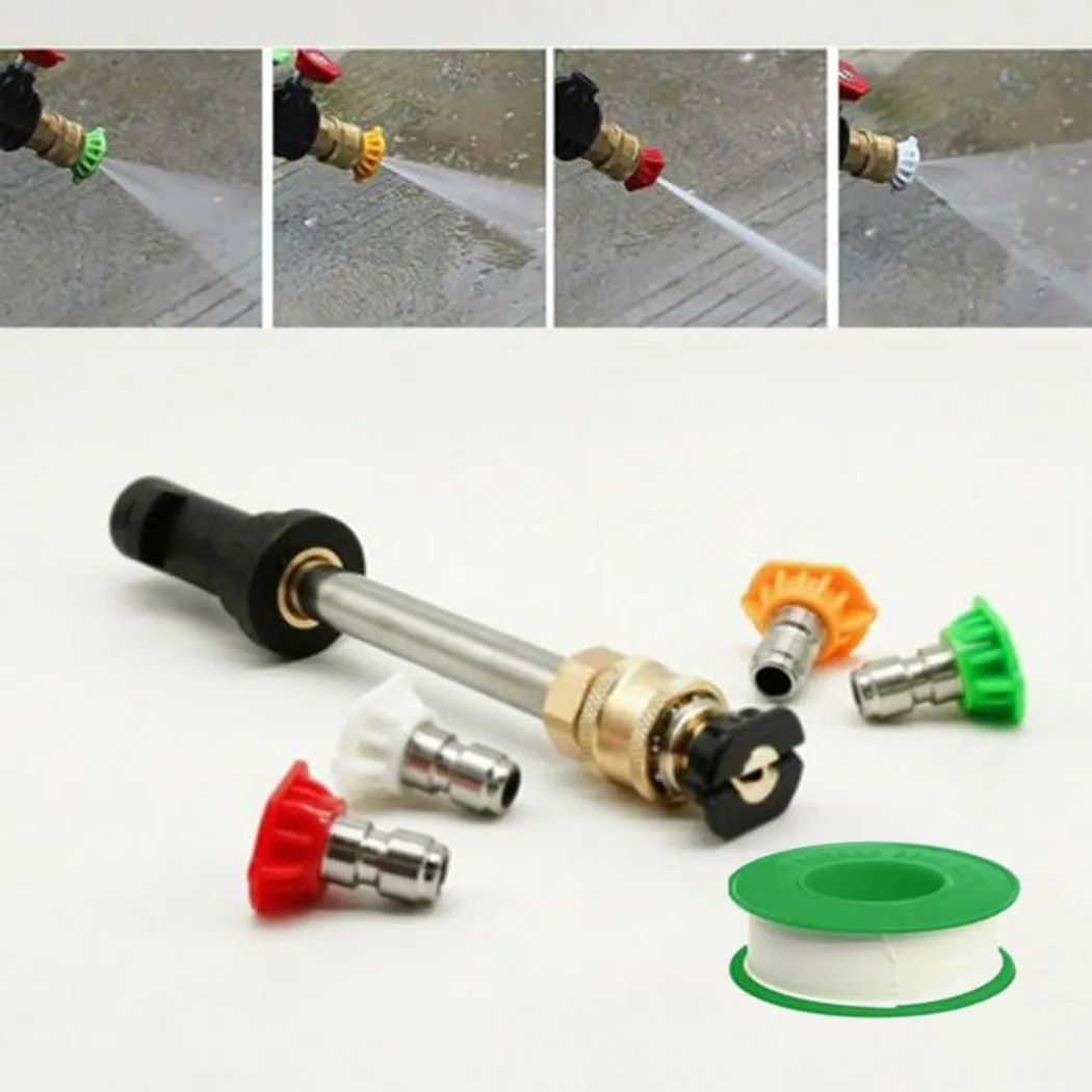 Watering Equipments Pressure Washer Gun Adapter 1/4 Inch Quick Connector +  5 Nozzles Tips For Karcher K2 K3 K4 K5 K6 K7 Cleaning Accessorie From  Blumin, $27.78