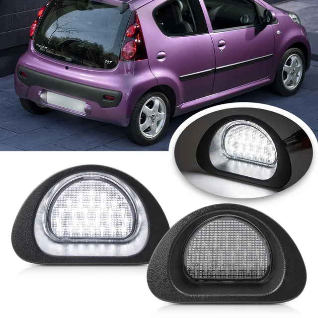 Canbus Bez Błędu Led Światło Do Tablicy Rejestracyjnej Dla Peugeot 107 05-14 Dla Citroen C1 05-13 Sklep Online Tanie Tanio + Akcesoria