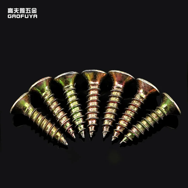 

10pcs Chipboard Screws Flat Head self Tapping Wood Screw