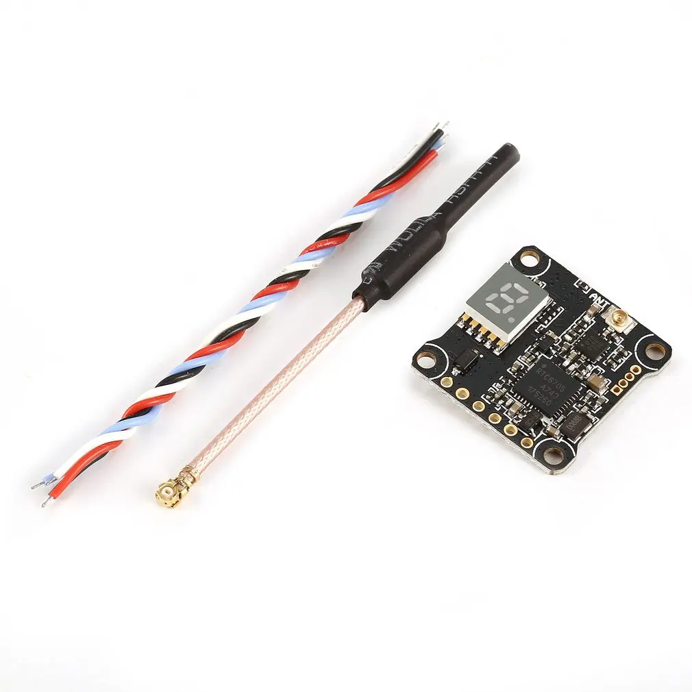 

Rcharlance RC VX20 FPV 5.8G 48CH 25mW/100mW/200mW/350mW Switchable Transmitter with BEC for RC Racing Quadcopter Drone