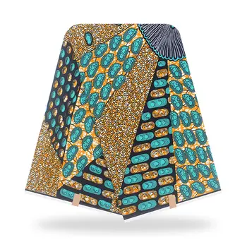 

2020 Beautiful African Ankara prints batik fabric 100% cotton real Nigeria wax high quality sewing material for party dress