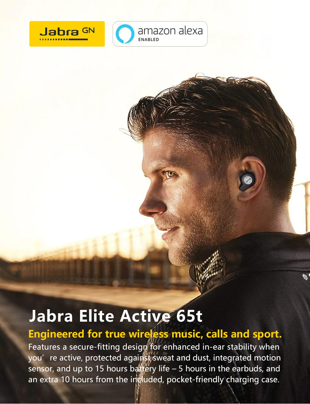 Jabra Elite Active 65t Alexa Enabled 