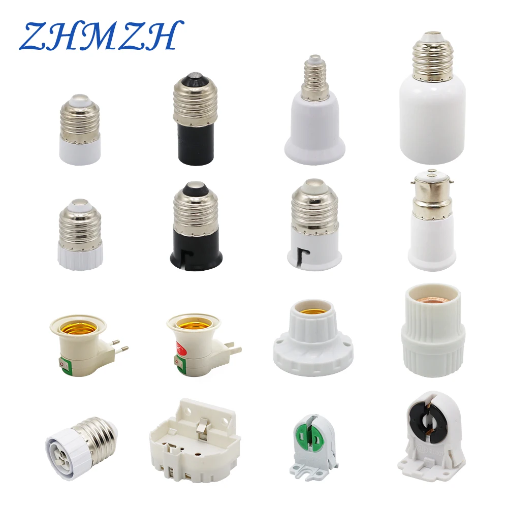 ZHMZH 2 шт./лот GU5.3 MR11 MR16 G4 патрон лампы E27 2G11 основа E40 E14 B22 Адаптер гнезда US EU для