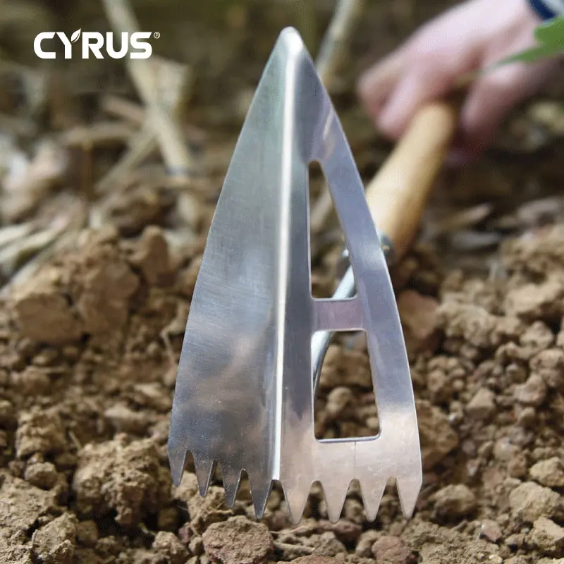 Pointed Hoe Garden Tool For Weeds With Wheels short Handle Cultivator