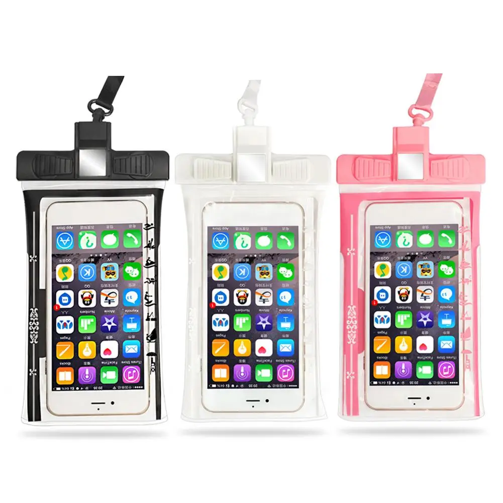 

Multi-function Whistle Mobile Phone Waterproof Bag For Riding Swimming Diving Universal Pouch Cellphone Dry Bag Underwater Case