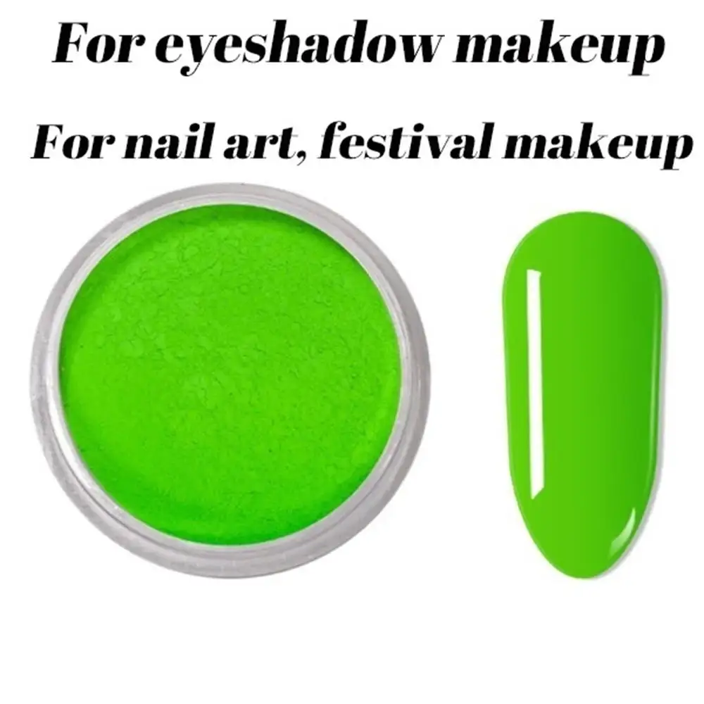 5Pcs/Set Neon Powder Eyeshadow Pigment Matte Mineral Spangle Nail Powder Cosmetics Set Make Up Shimmer Shining Eye Shadow