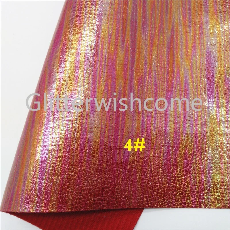 Glitterwishcome 21X29 см А4 Размер искусственная кожа ткань, Переливающаяся Синтетическая кожа ткань искусственная кожа листы для бантов, GM536A