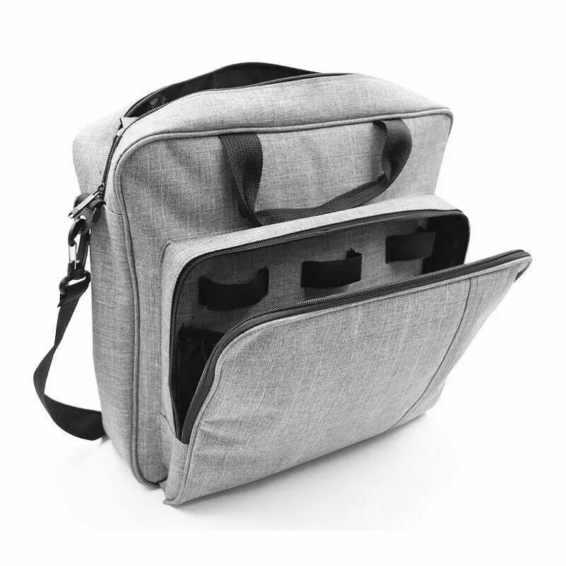 

Portable Simple Solid Color Storage Bag Gray Snowflake Water-Proo Pouch Case For Playstation 4 PS4Pro AU