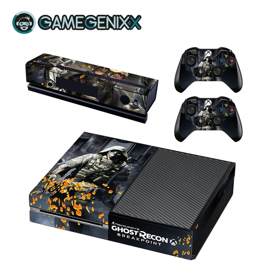 Защитная Наклейка GAMEGENIXX для Xbox one и 2 контроллеров-Ghost Recon