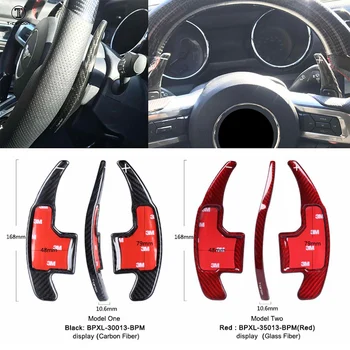 

Car styling Real Carbon Fiber Steering Wheel Shift Paddles Extension Shifters Gear kit For Ford Mustang 2015 2016 2017 Range