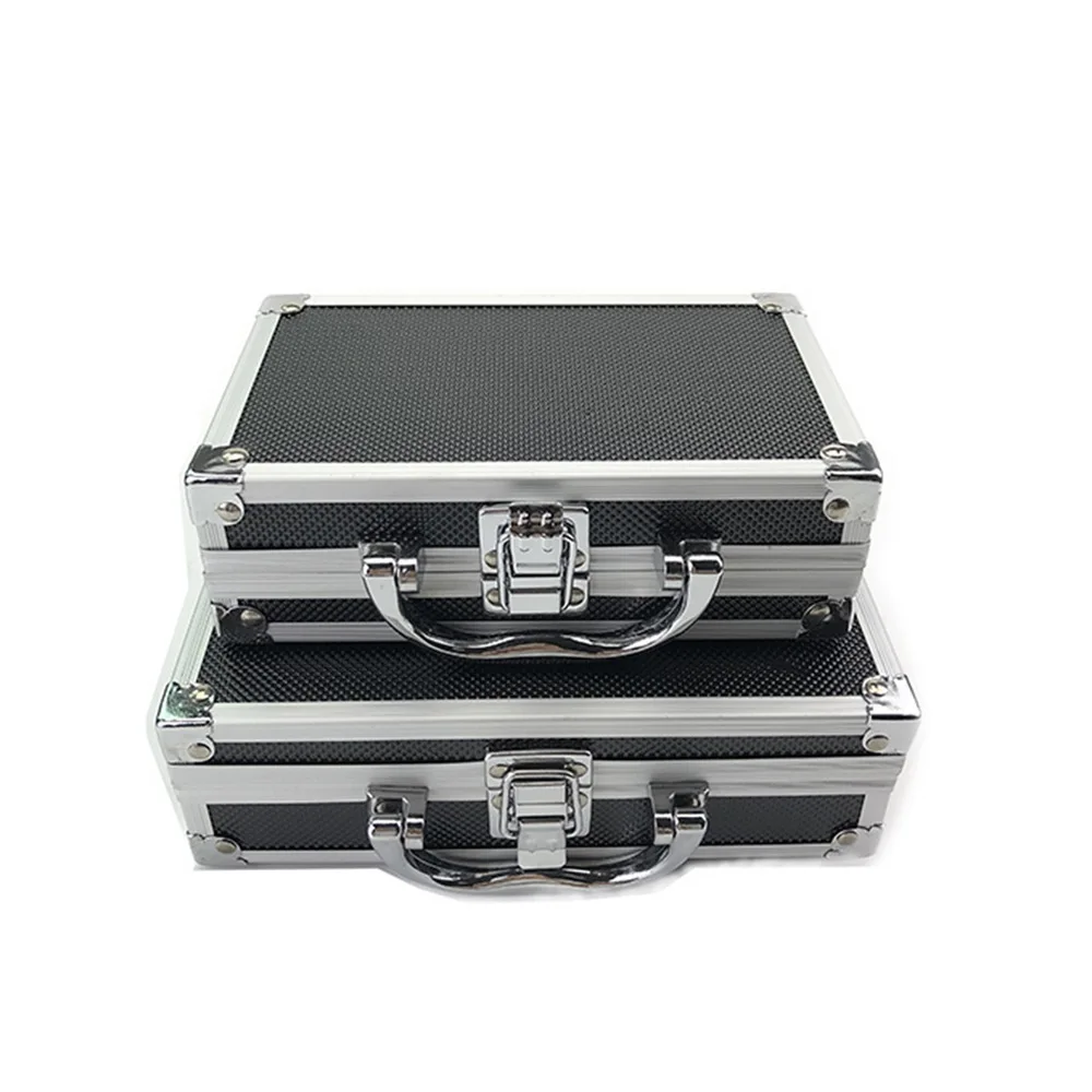 Tool box Aluminum Tool Case Portable Instrument Storage Case Outdoor Safety Equipment Suitcase Impact Resistant Case with Sponge tool chest for sale