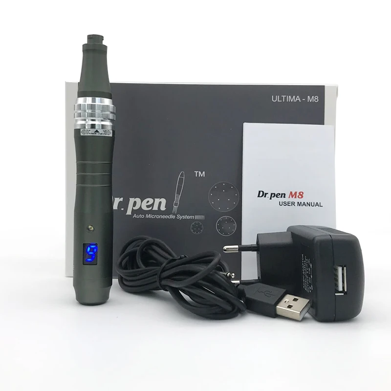 2020 горячая Распродажа Micro Needling Pen Wireless 6 Digital Speed Dr.Pen M8 W игольчатый картридж для Micr
