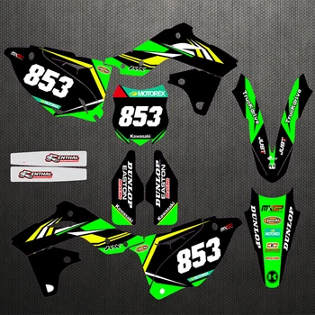 

Motorcycle stickers custom complete tool graphics background decal sticker quantity luster for team KX250F 13-16 2015