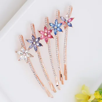 

Korean Crystal Hairpin for WomenFashion Rhinestones Hair Clip Lady Hair Accessories