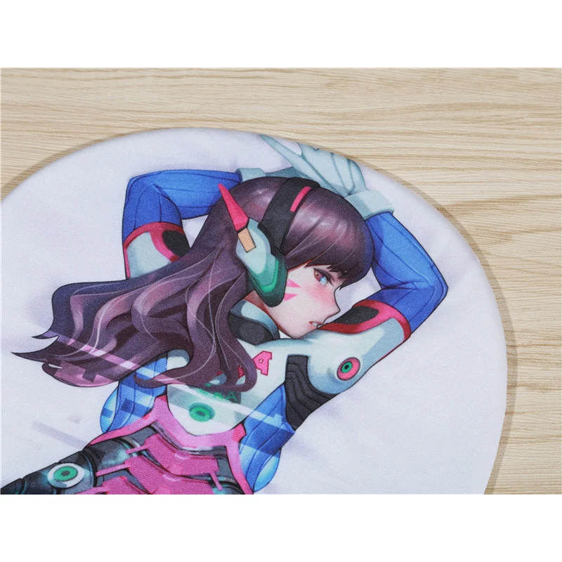 FFFAS 3D подставка для запястья коврик для мыши DVA D. Va игра силикагель Сексуальная аниме-девушка Oppai хип приклад Boob коврик для мыши для компьютера