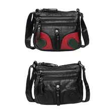 Винтажные мягкие Сумки из искусственной кожи, повседневные женские сумки через плечо для девушек