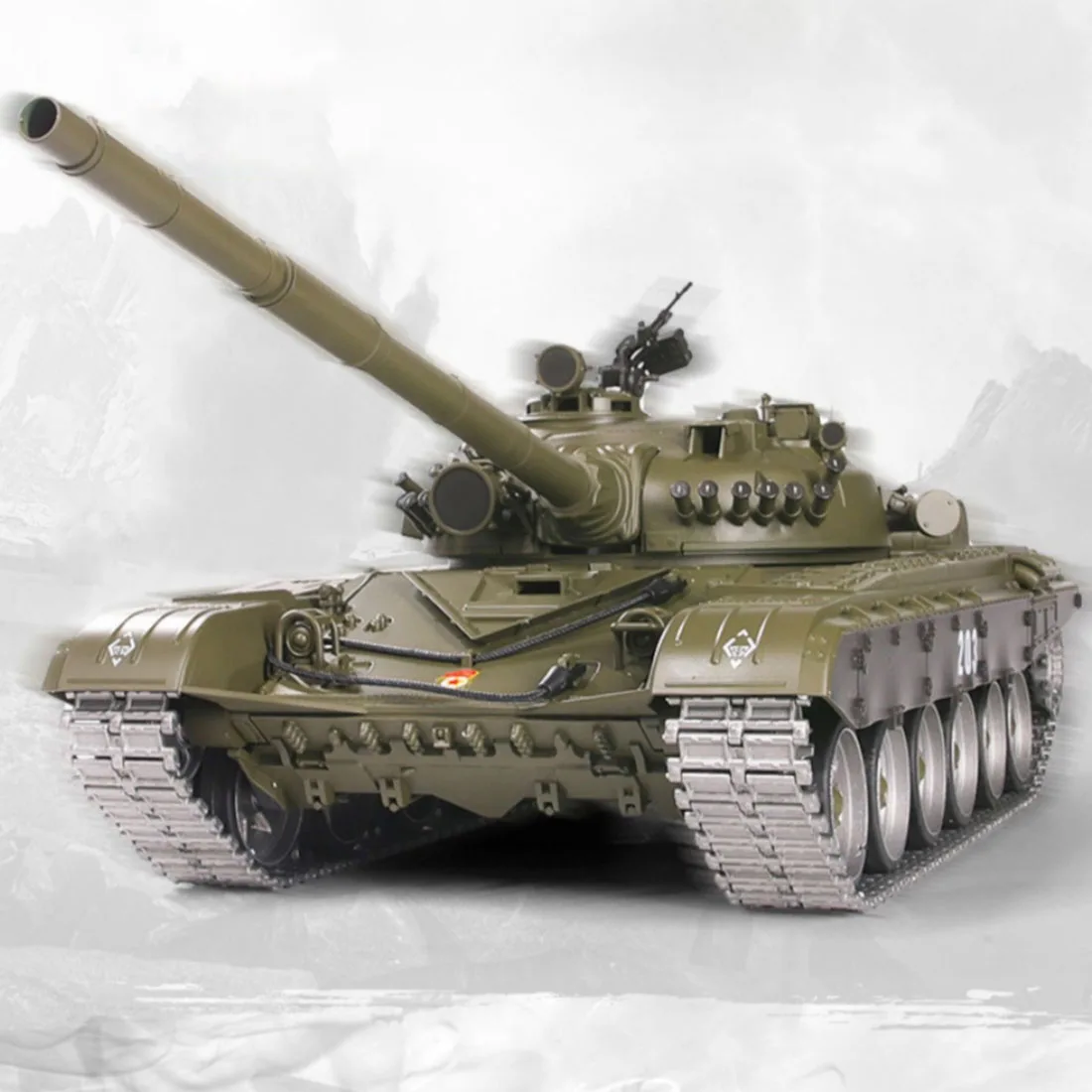 1:16 Russian T-72 Main Battle Tank 2.4G RC Model Military Tank With Sound Smoke Shooting Effect Metal Ultimate Advanced Edition